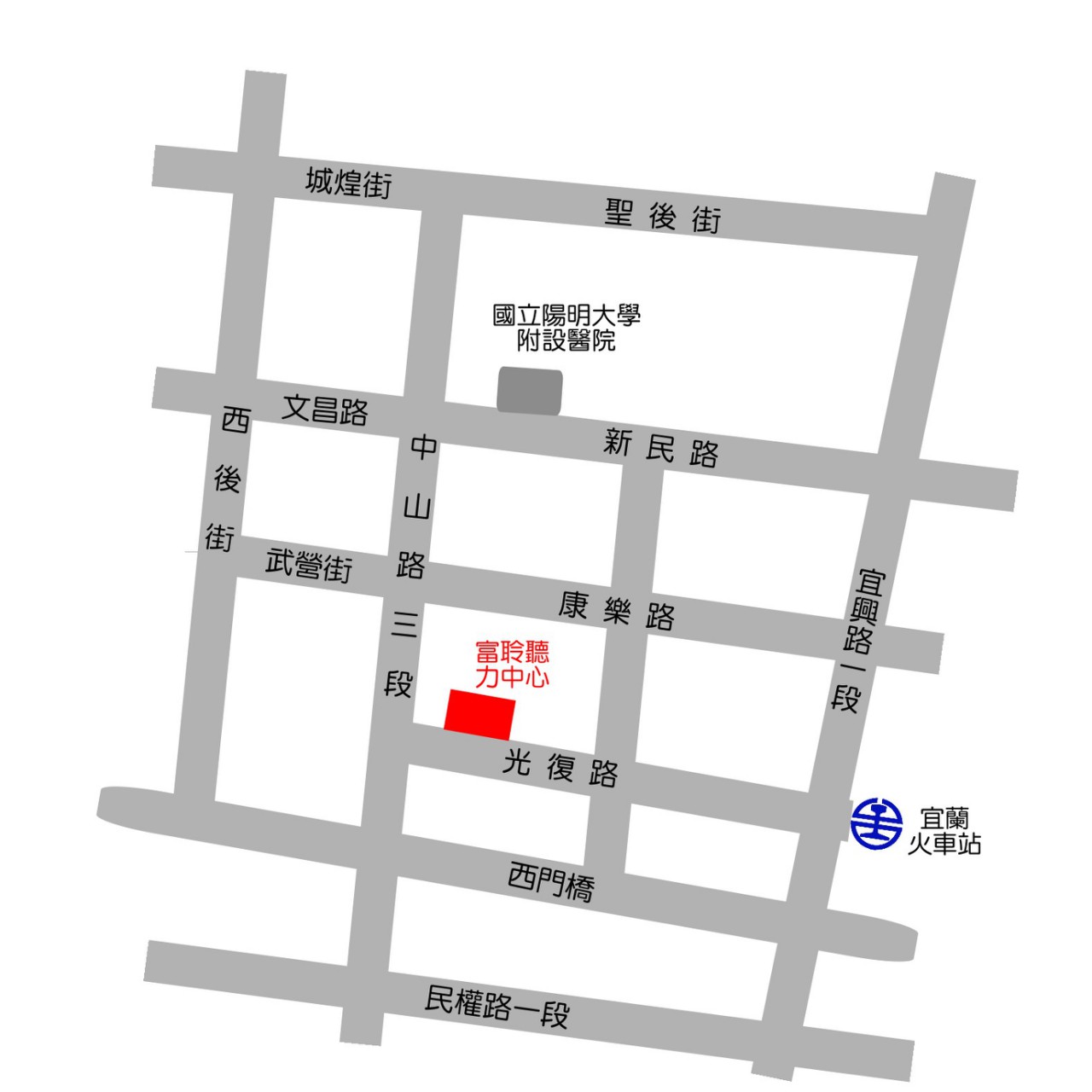 富聆聽力中心宜蘭門市地圖